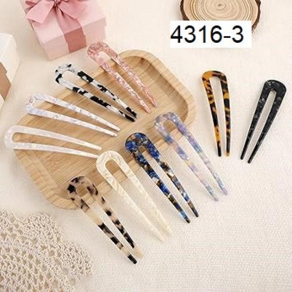 7inch French Hair Fork Shape Classic Cellulose