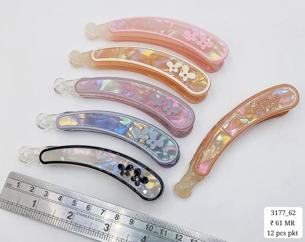 Acrylic Banana Clip Transparent Plastic Banbana