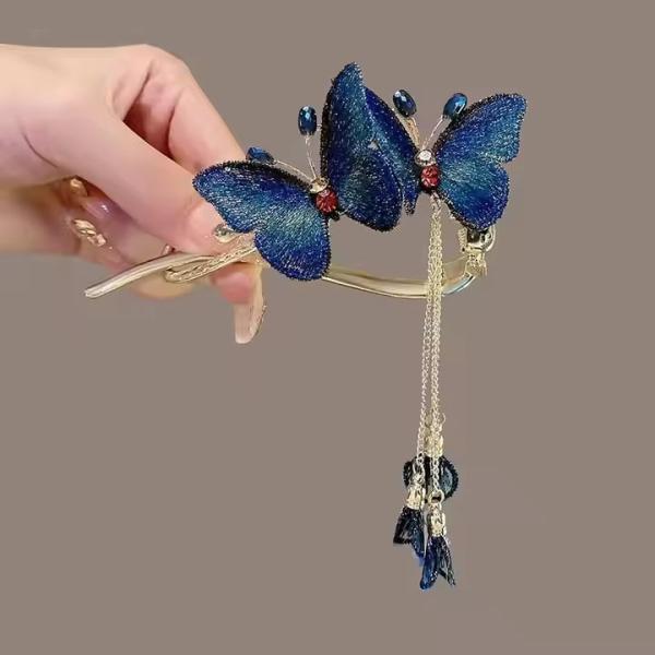 Trendy Metal Butterfly Hairpin Large Pins Clip